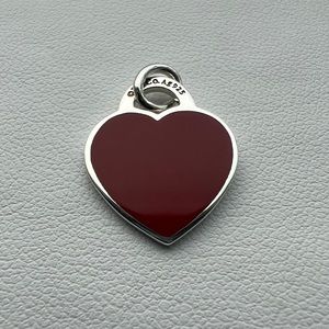 RTT red enamel small heart charm